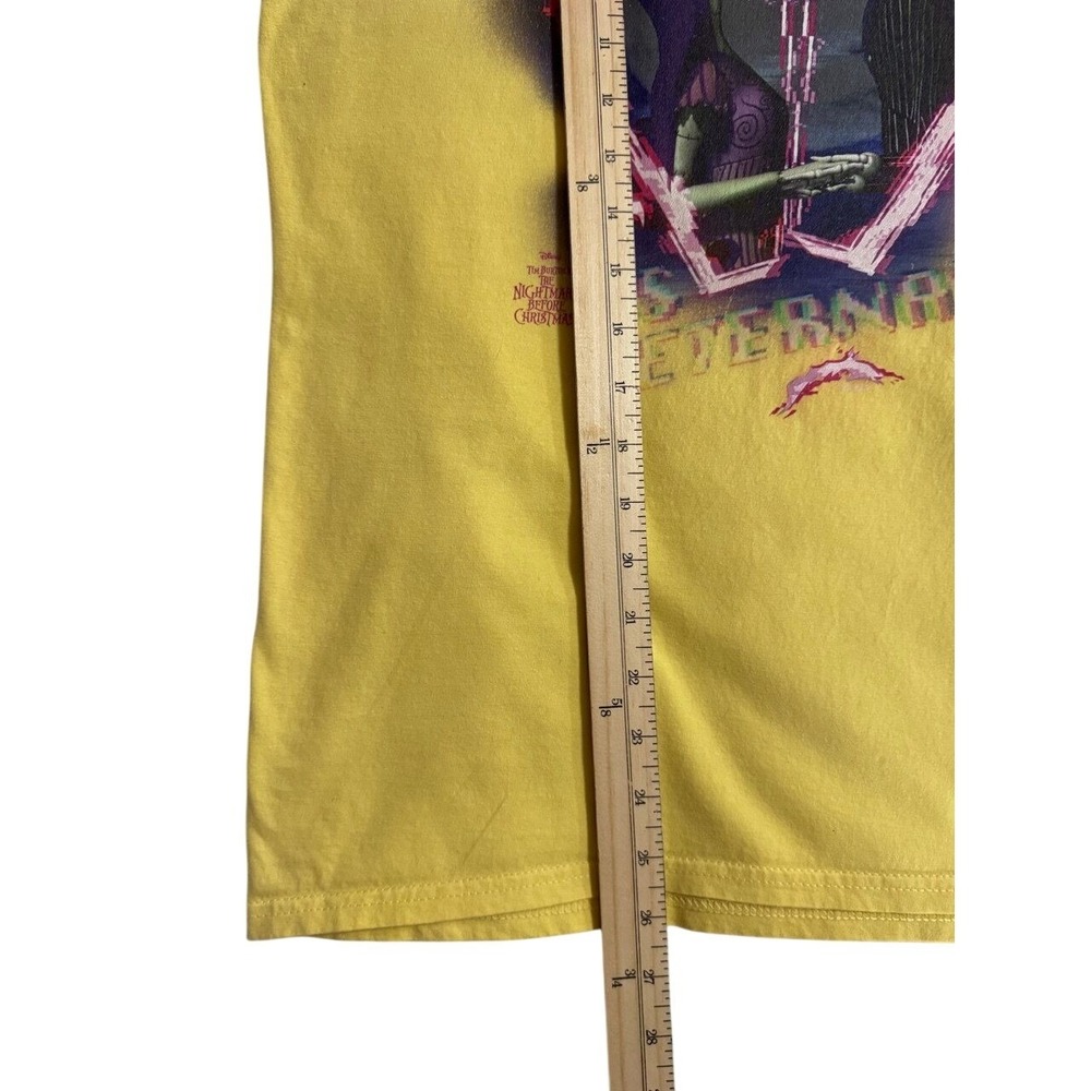 Disney Nightmare‎ Before Christmas Shirt Women Medium Yellow Jack Sally Love Tee - Picture 6 of 6
